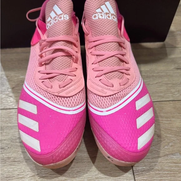 Adidas Icon V Boost Pink Cleats FW5543, size 13 Breast Cancer Awareness Baseball - Picture 2 of 8